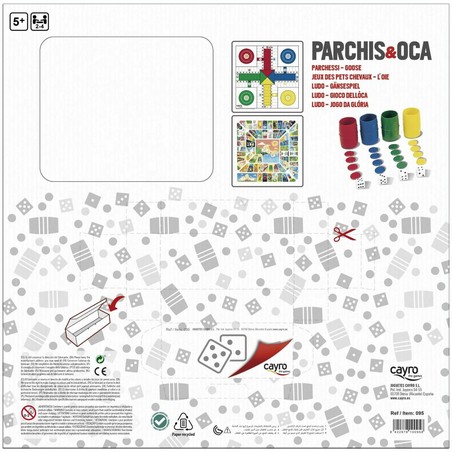 Manualidades Niños: Tablero de Parchís y Oca Cayro Multicolor