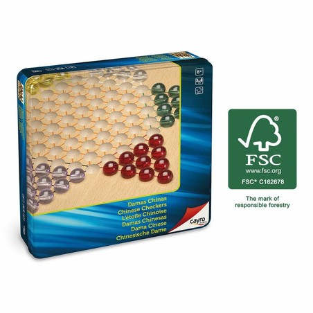 juego de damas chinas cayro metalico