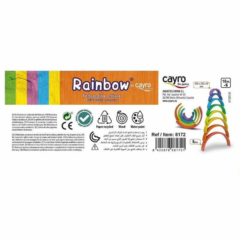 Caja del juguete didáctico madera Cayro, ideal para aprendizaje temprano