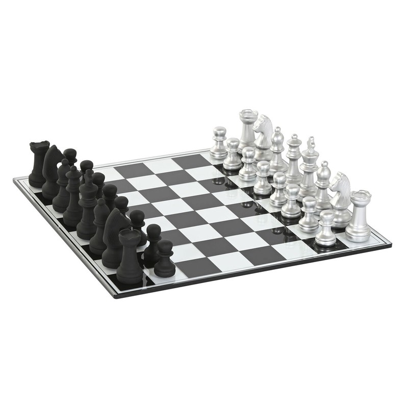 Dominó de diseño Home ESPRIT, juego de mesa premium en resina negra