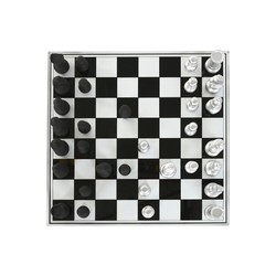 Dominó de diseño Home ESPRIT, juego de mesa premium en resina negra 2