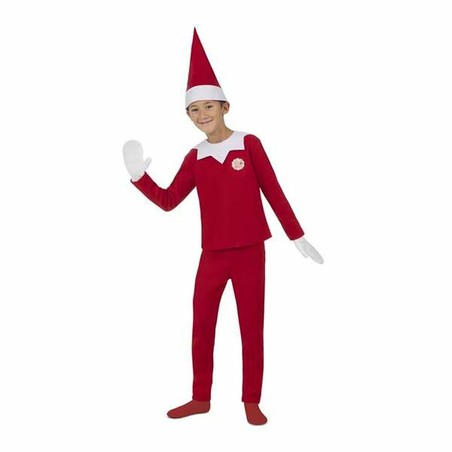 Traje de carnaval niño elfo con detalles de gorro y manoplas