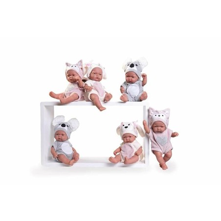 Detalles realistas de la muñeca Antonio Juan 26cm, un juguete para bebés que fomenta la empatía.