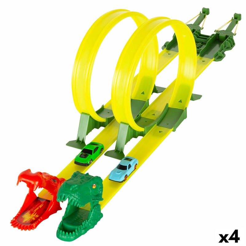 Coches juguete niños en pista Teamsterz Dino Clash
