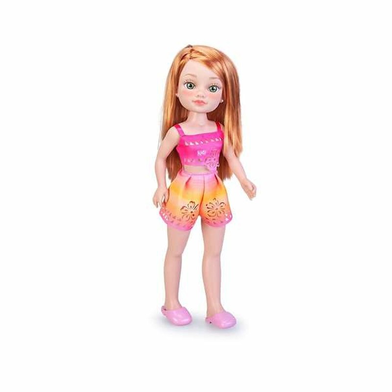Muñeca Famosa suave, compañera ideal para niños pequeños.