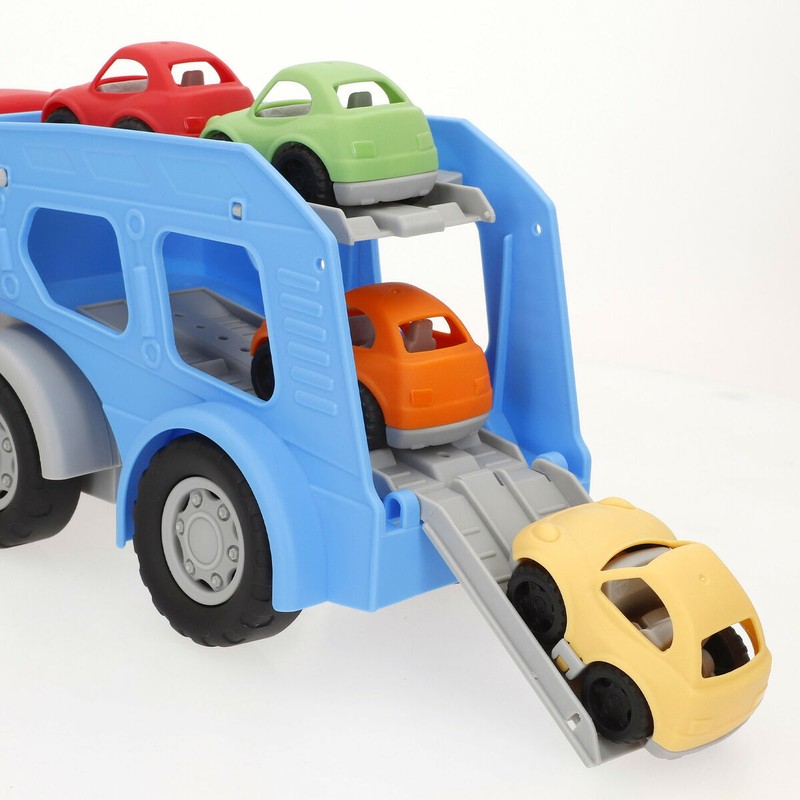 coches pequeños de juguete incluidos con el camión transportador