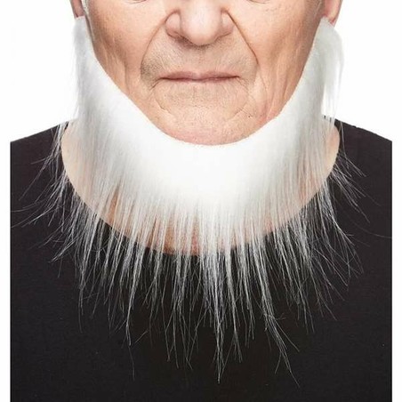 Barba postiza blanca para disfraces infantiles de Papá Noel