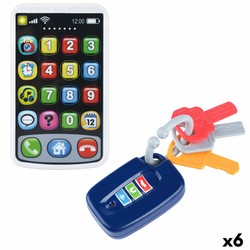 Teléfono de juguete interactivo PlayGo con llaves para bebé