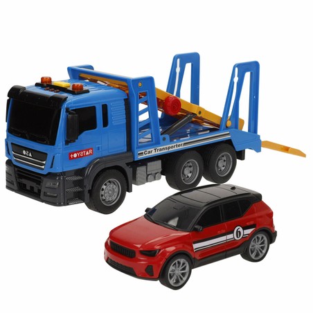 Juguete camión con luces y sonidos, ideal para transporte imaginario