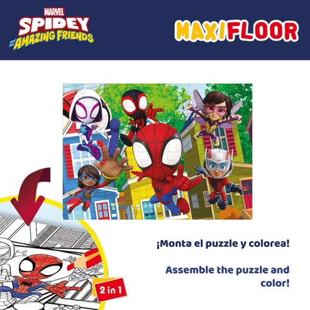 Puzzles educativos para niños de 4 años con personajes de Spidey