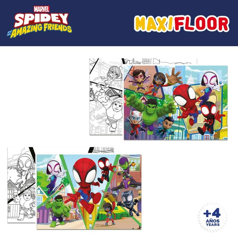Puzzles doble cara Spidey, una aventura para montar y pintar
