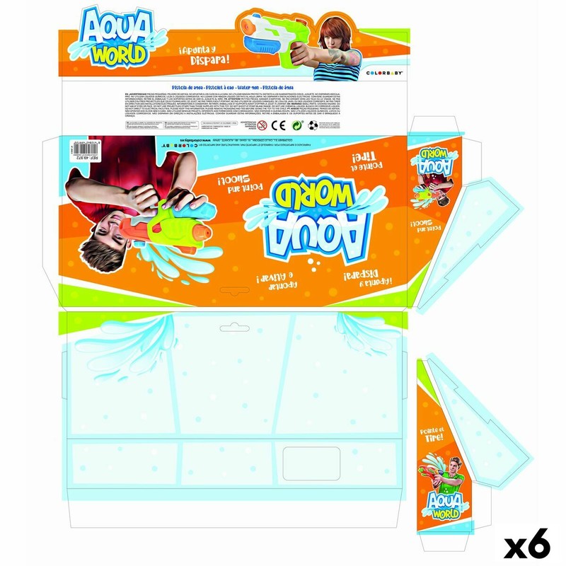 Pistola de agua niños Colorbaby, pack 6 para diversión en verano
