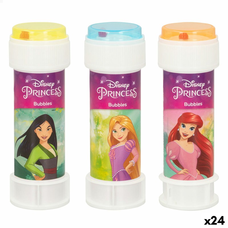 Pompas jabón Disney Princess, pack 24 unidades
