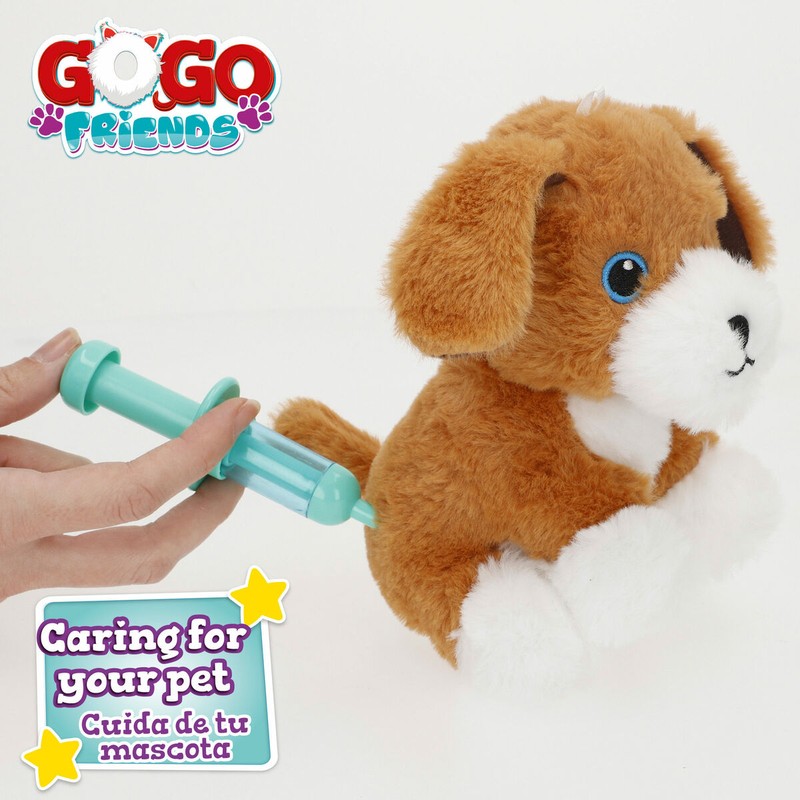 Perrito de peluche con estetoscopio juguete educativo