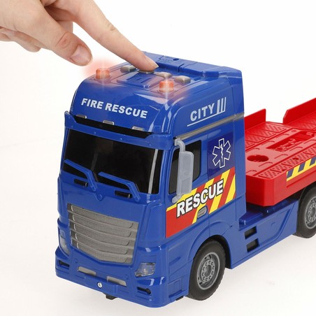 Juguete transporte coches grande con rampa abatible