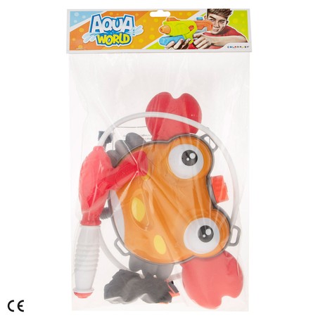 Pistola de chorros de agua, ideal para juegos al aire libre.