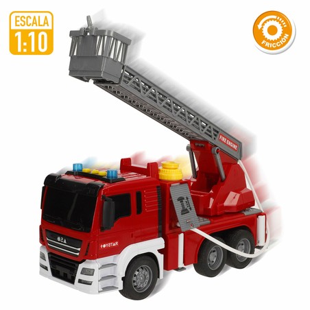 camión de bomberos con sistema de fricción para fácil movimiento