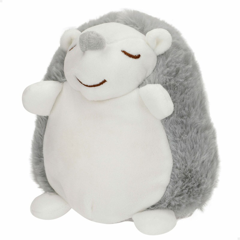 Peluche musical bebé erizo con luz encendida en la oscuridad