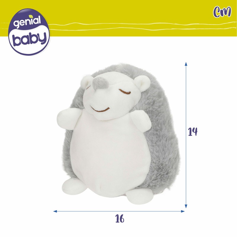 Peluche sensorial bebé erizo de frente