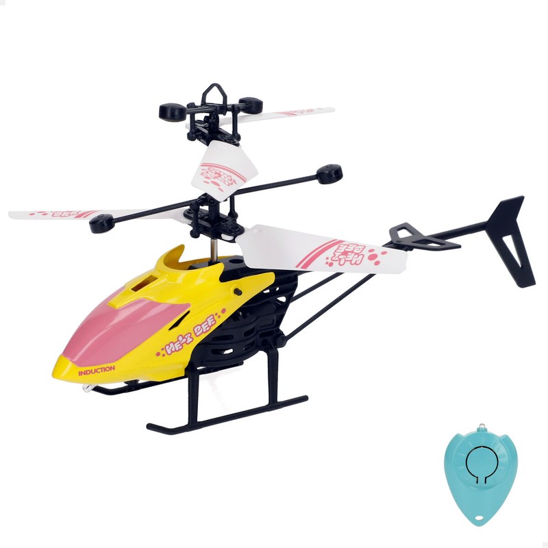 Helicóptero radiocontrol niños Colorbaby volando