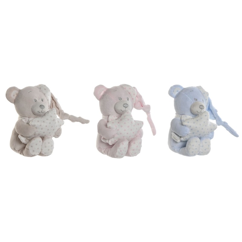 Peluche infantil Home ESPRIT en tonos azul, beige y rosa para niños