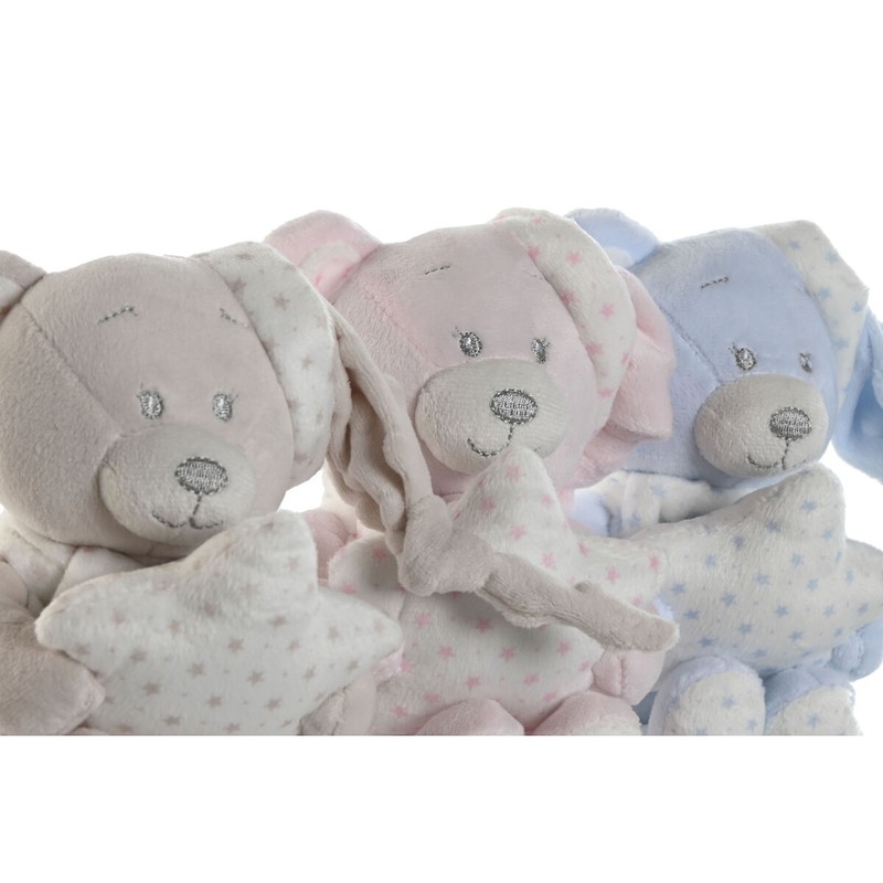 Set de 3 peluches para bebés de poliéster suave, ideal para abrazar