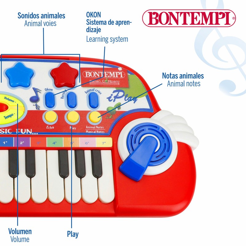 Piano para niños 3 años con conectividad USB-C