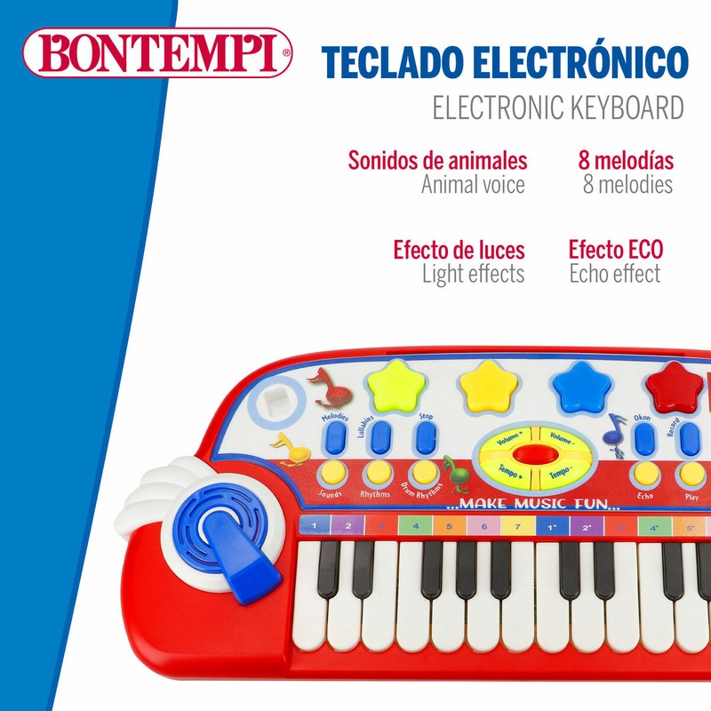 Iniciación musical con piano electrónico portátil para el desarrollo infantil