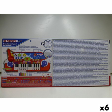 Piano electrónico para aprender música con micrófono