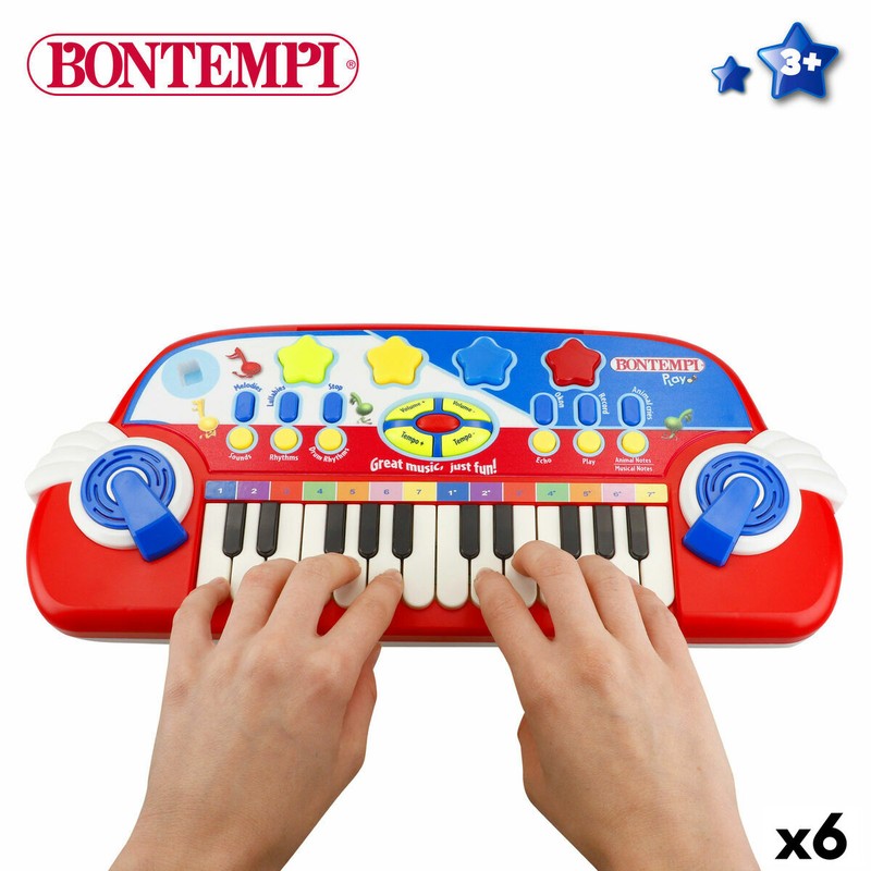 Lateral del teclado musical para niños, compacto y fácil de guardar