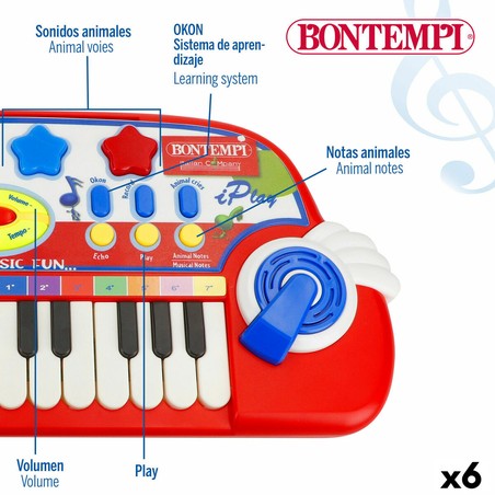 Piano Bontempi en un entorno de juego infantil