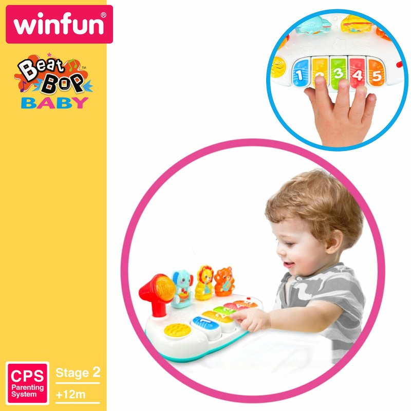 Juguete musical bebé Winfun con teclas numeradas