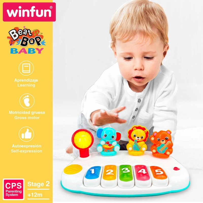 Juguete desarrollo motricidad fina para bebés con piano