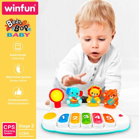 Juguete desarrollo motricidad fina para bebés con piano
