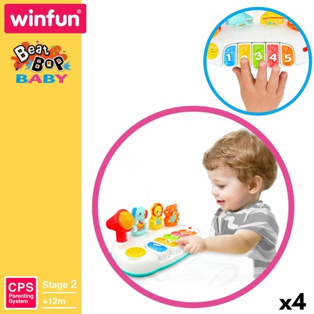 Piano de juguete con modos de juego interactivos