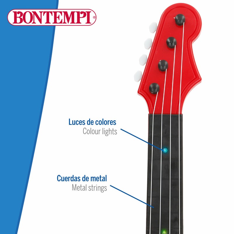 Niños riendo mientras juegan con sus instrumentos musicales infantiles Bontempi.