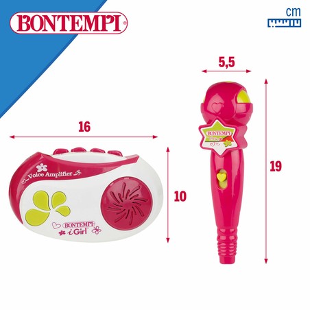 Micrófono para niños con amplificador de voz y diseño ergonómico