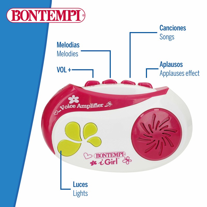 Juguete musical interactivo Bontempi para estimular el lenguaje