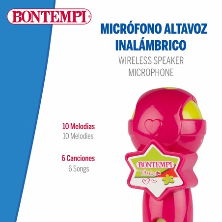 Micrófono con canciones y luces para pequeños artistas