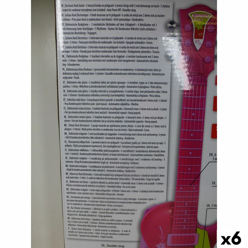 Guitarra Bontempi para aprender a tocar, juguete didáctico