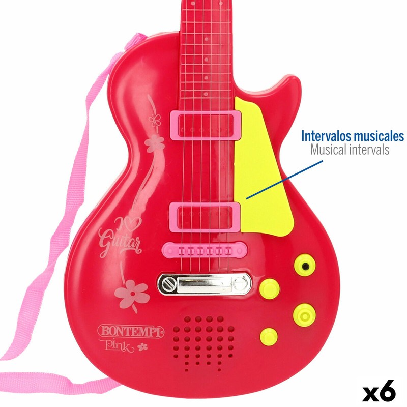 Guitarra de plástico resistente para niños, duradera y segura
