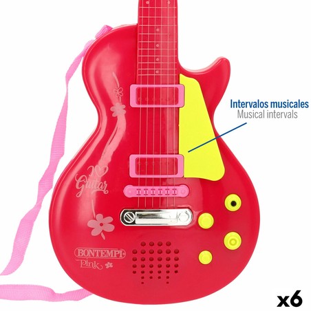 Guitarra de plástico resistente para niños, duradera y segura