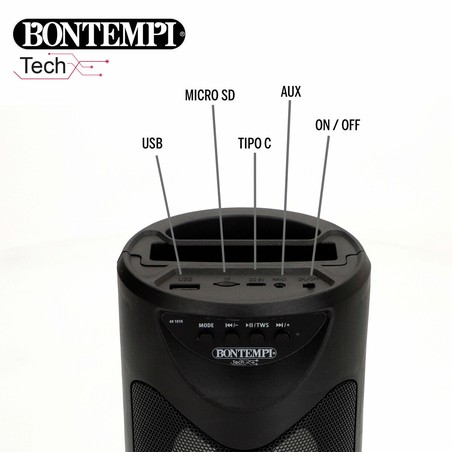 Pack de 6 altavoces bluetooth niños con asa de transporte