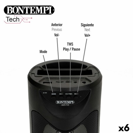 Set de 6 altavoces karaoke Bontempi para clases o eventos