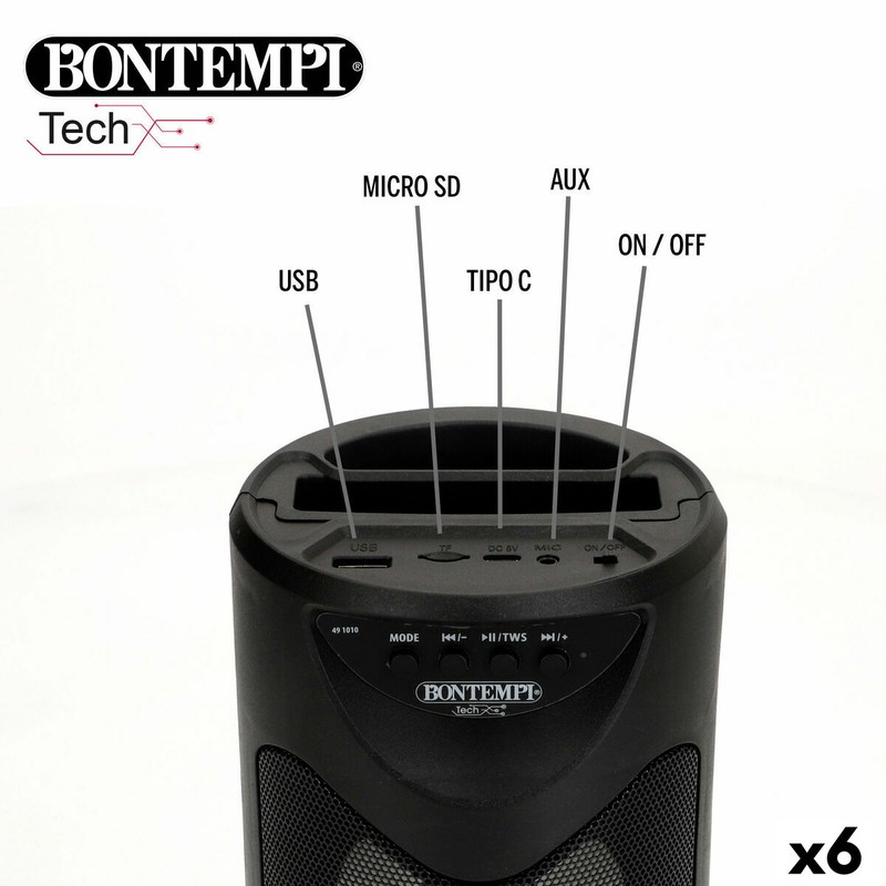 Altavoces karaoke Bontempi con función TWS para sonido estéreo