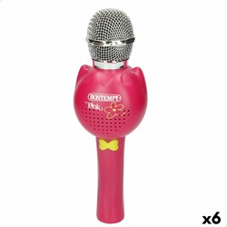 Pack de 6 micrófonos karaoke niños Bontempi con altavoz integrado