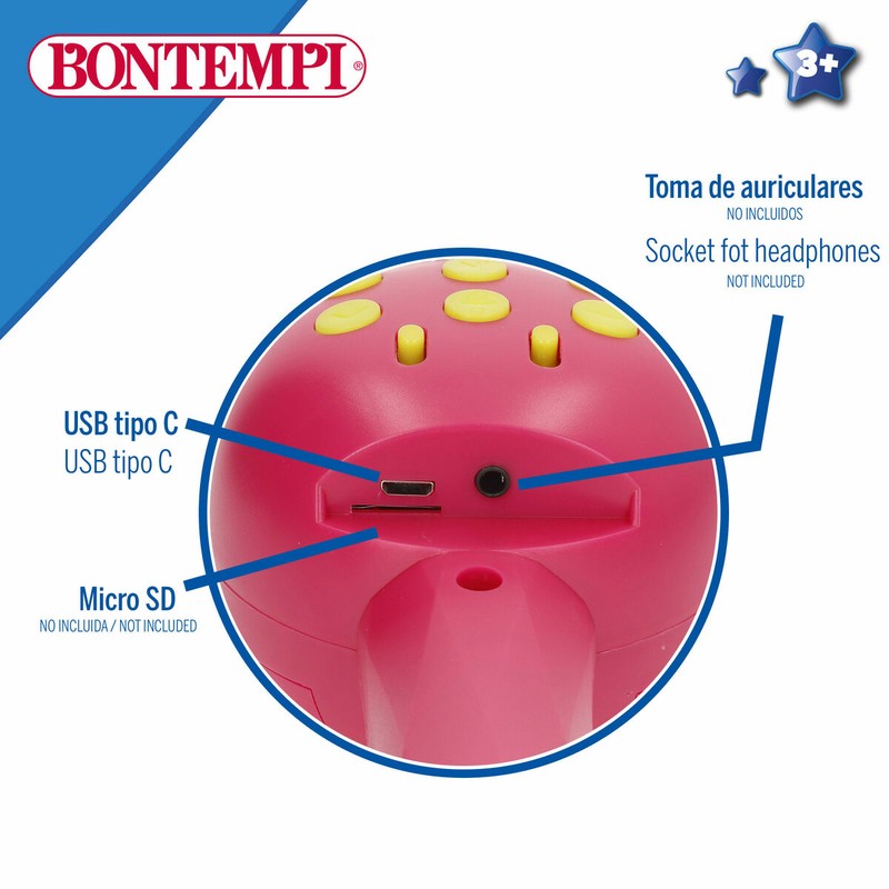 Micrófonos inalámbricos niños Bontempi con Bluetooth para cantar en grupo