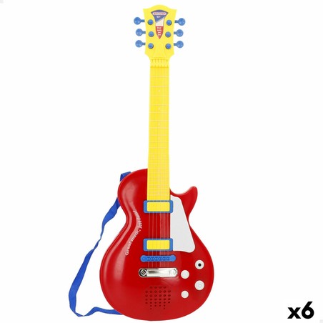 Guitarra infantil Bontempi roja, ideal para pequeños músicos
