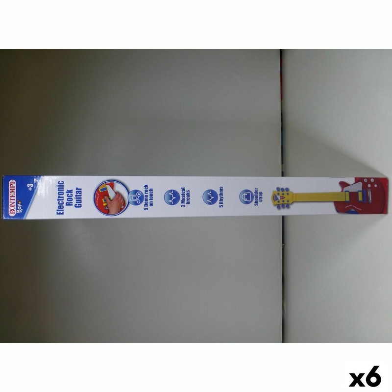 Primer plano de la guitarra infantil con diseño auténtico