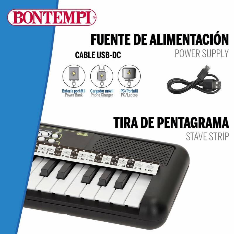 Teclado para niños con USB-C y toma de auriculares
